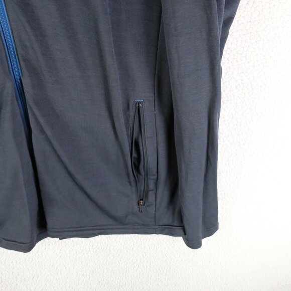 Icebreaker Jacket Mens Large Full Zip Merino Wool Lightweight Outdoors Damaged - Picture 4 of 10